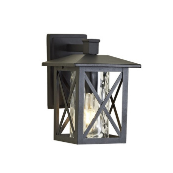 Klausen Hardy 3 fekete kültéri falikar (KL133004) E27 1 izzós IP23