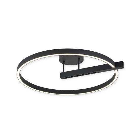 Klausen Himera PL1 fekete LED mennyezeti lámpa (KL140029) LED 1 izzós IP20