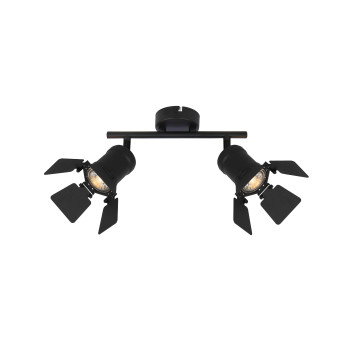 Klausen Hook AP2 fekete mennyezeti spotlámpa (KL162019) GU10 2 izzós IP20