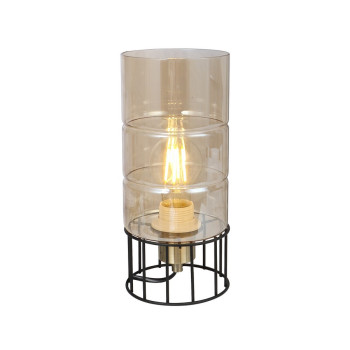 Klausen Ideal TL1 fekete-sárgaréz asztali lámpa (KL108015) E27 1 izzós IP20