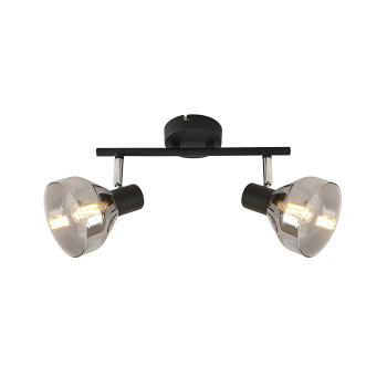 Klausen Intim AP2 fekete mennyezeti lámpa (KL162004) E14 2 izzós IP20