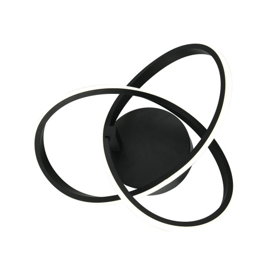 Klausen Intrigue AP1 fekete LED fali lámpa (KL141015) LED 1 izzós IP20