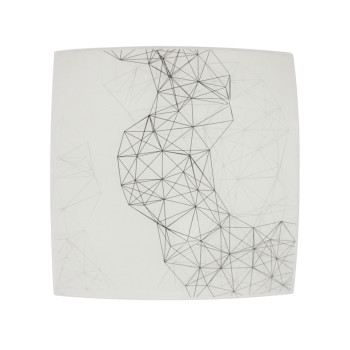 Klausen Jewel 400 fehér-fekete mennyezeti lámpa (KL5882) E27 3 izzós IP20