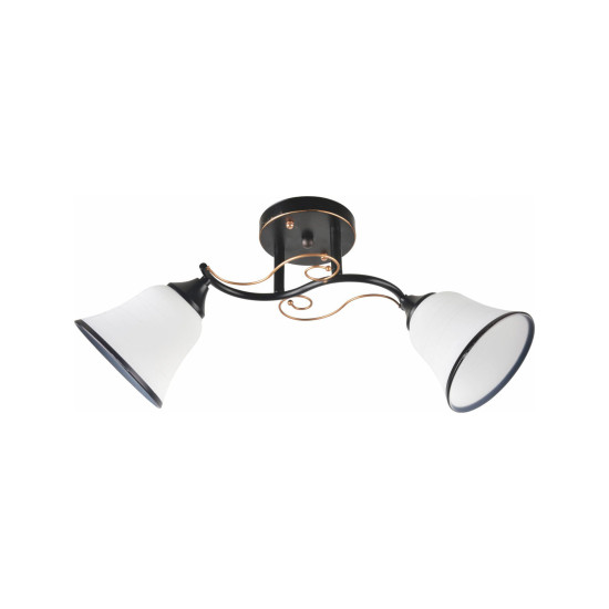 Klausen Kami 2 fekete-arany mennyezeti lámpa (LY-3354) E27 2 izzós IP20