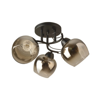 Klausen Kano PL3 fekete mennyezeti lámpa (KL100041) E27 3 izzós IP20