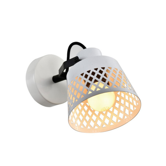 Klausen Karo AP1 fehér fali lámpa (KL161016) E27 1 izzós IP20