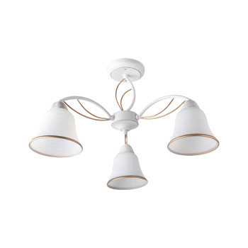 Klausen Kelly 3 fehér-arany mennyezeti lámpa (LY-3266) E27 3 izzós IP20