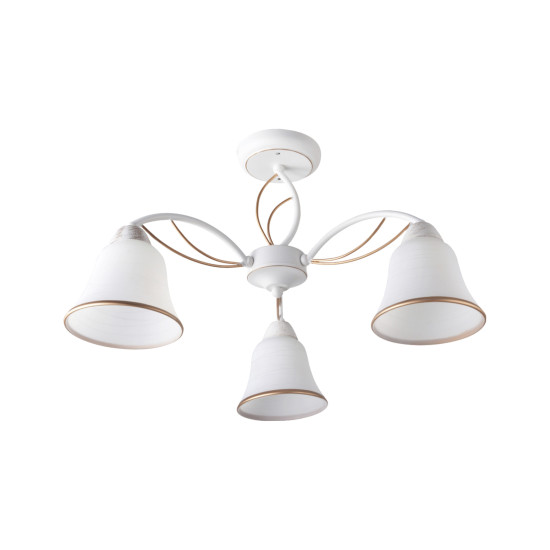 Klausen Kelly 3 fehér-arany mennyezeti lámpa (LY-3266) E27 3 izzós IP20