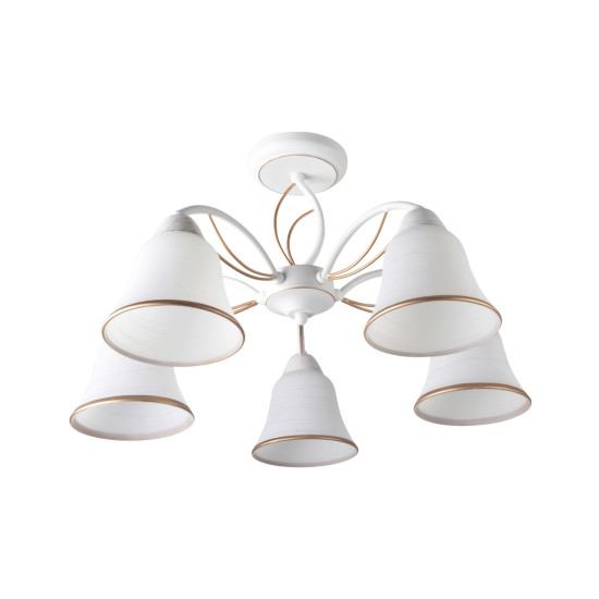 Klausen Kelly 5 fehér-arany mennyezeti lámpa (LY-3267) E27 5 izzós IP20