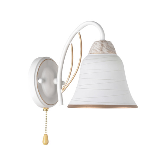 Klausen Kelly AP1 fehér-arany falikar (LY-3268) E27 1 izzós IP20