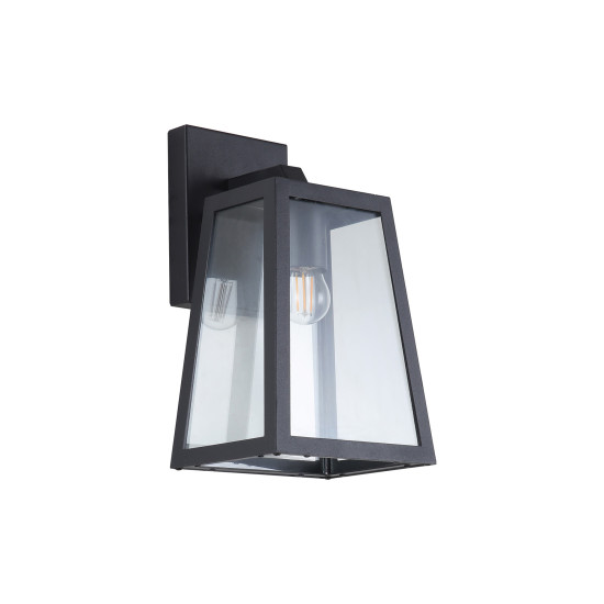 Klausen Kenzie 3 fekete kültéri falikar (KL133010) E27 1 izzós IP23