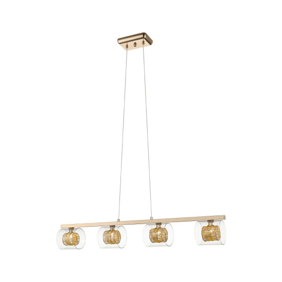 Klausen Klass SP4 arany függesztett lámpa (142015) G9 4 izzós IP20