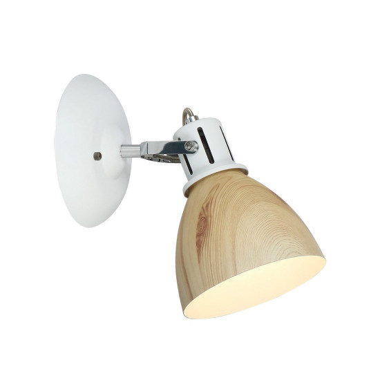 Klausen Krater AP1 fehér-natúr fali lámpa (KL161009) E27 1 izzós IP20