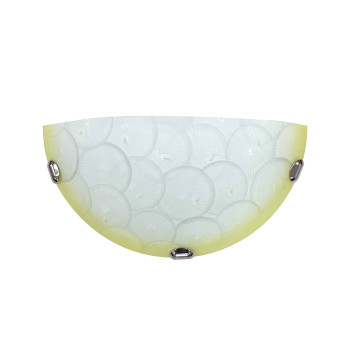 Klausen Lana D300/2 fehér-sárga fali lámpa (KL101026) E27 1 izzós IP20