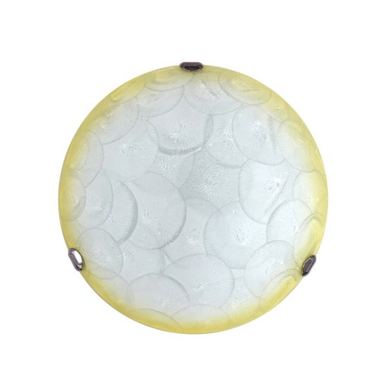 Klausen Lana D400 fehér-sárga mennyezeti lámpa (KL100020) E27 2 izzós IP20