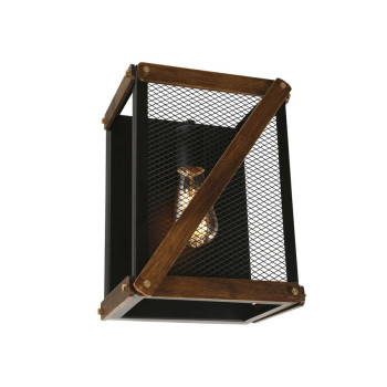 Klausen Lazarus AP1 fekete fali lámpa (KL6343) E27 1 izzós IP20