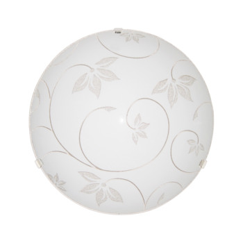 Klausen Leaf 40 fehér-króm mennyezeti lámpa (LY-6015) E27 2 izzós IP20