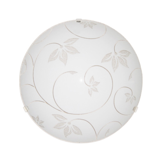 Klausen Leaf 40 fehér-króm mennyezeti lámpa (LY-6015) E27 2 izzós IP20