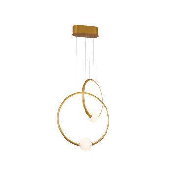 Klausen Liv matt arany LED függesztett lámpa (142040) LED 1 izzós IP20