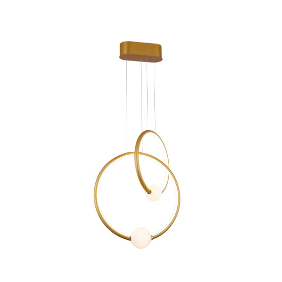 Klausen Liv matt arany LED függesztett lámpa (142040) LED 1 izzós IP20