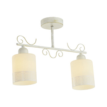 Klausen Lyric PL2 fehér-arany mennyezeti lámpa (KL6093) E27 2 izzós IP20