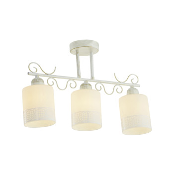 Klausen Lyric PL3 fehér-arany mennyezeti lámpa (KL6094) E27 3 izzós IP20