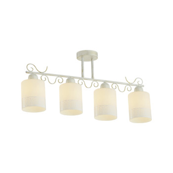 Klausen Lyric PL4 fehér-arany mennyezeti lámpa (KL6095) E27 4 izzós IP20