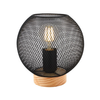 Klausen Matroz TL1 fekete-natúr asztali lámpa (KL108035) E27 1 izzós IP20