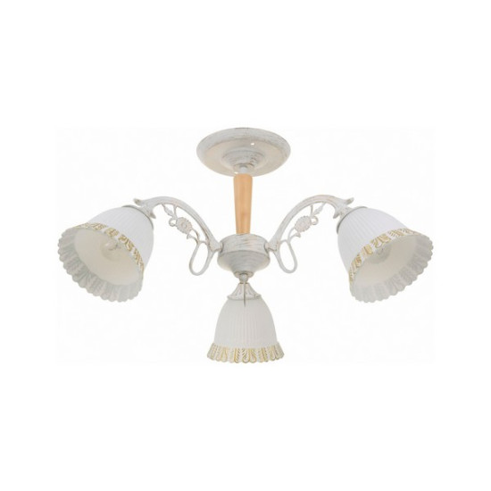 Klausen Merida 3 fehér-arany mennyezeti lámpa (LY-3454) E27 3 izzós IP20