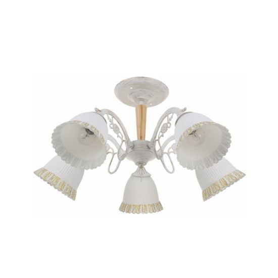Klausen Merida 5 fehér-arany mennyezeti lámpa (LY-3455) E27 5 izzós IP20