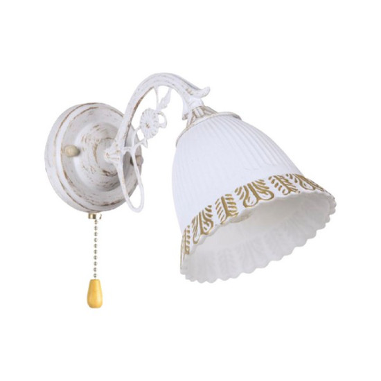 Klausen Merida AP1 fehér-arany falikar (LY-3456) E27 1 izzós IP20