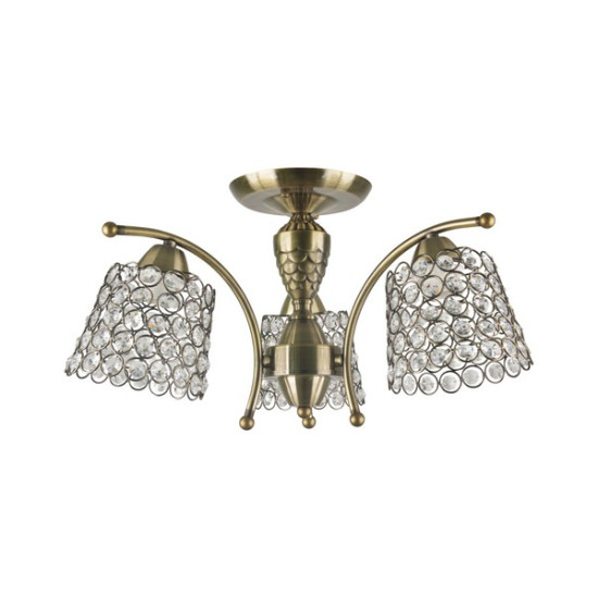 Klausen Myrna 3 antik bronz mennyezeti lámpa (LY-3320) E27 3 izzós IP20