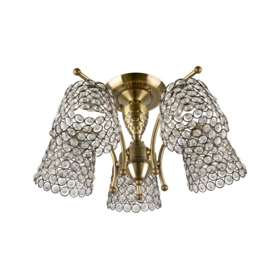 Klausen Myrna 5 antik bronz mennyezeti lámpa (LY-3321) E27 5 izzós IP20