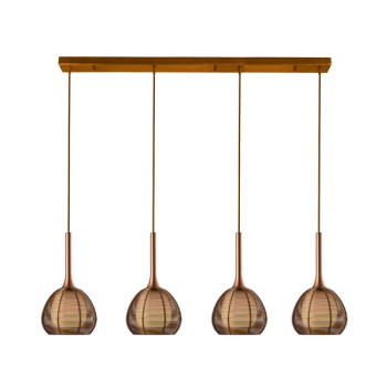 Klausen Nest SP4 metál barna függesztett lámpa (114002) E14 4 izzós IP20