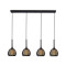 Klausen Nest SP4 fekete függesztett lámpa (114006) E14 4 izzós IP20