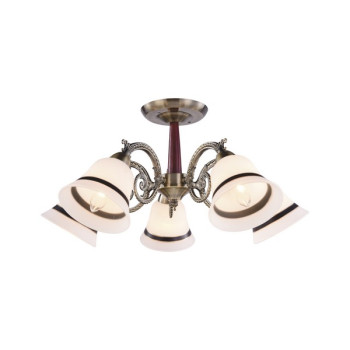 Klausen Niky 5 antik bronz-fehér mennyezeti lámpa (LY-3328) E27 5 izzós IP20