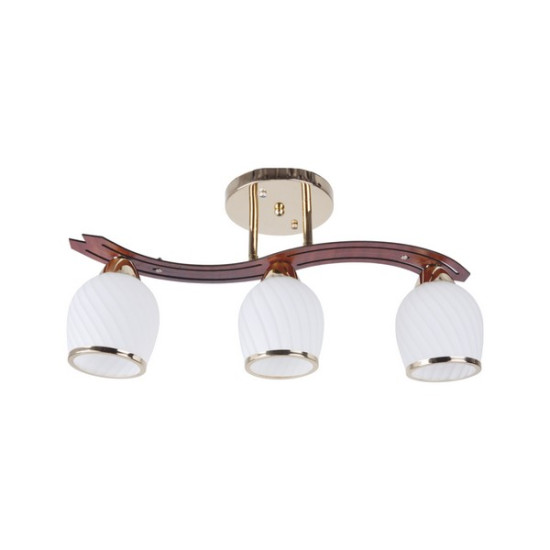 Klausen Pearly 3 arany-fehér mennyezeti lámpa (LY-3060) E27 3 izzós IP20