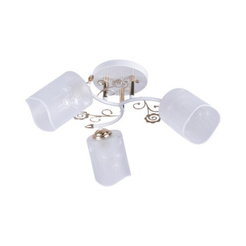 Klausen Poppy 3 fehér-arany mennyezeti lámpa (LY-3124) E27 3 izzós IP20