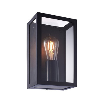 Klausen Power 1 fekete kültéri fali lámpa (KL131006) E27 1 izzós IP44