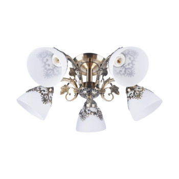 Klausen Prato 5 antik bronz mennyezeti lámpa (LY-3226) E27 5 izzós IP20