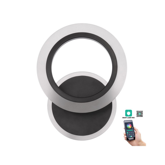 Klausen Primus AP1 fekete LED fali lámpa (KL151057) LED 1 izzós IP20