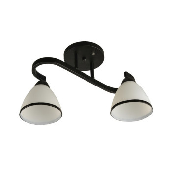 Klausen Proton PL2 fekete mennyezeti lámpa (KL100045) E27 2 izzós IP20