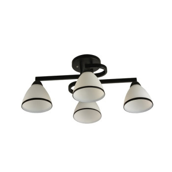 Klausen Proton PL4 fekete mennyezeti lámpa (KL100046) E27 4 izzós IP20