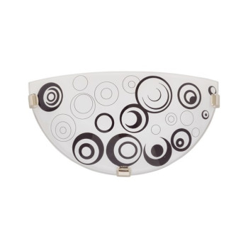 Klausen Raissa D300/2 fehér-fekete fali lámpa (KL8062) E27 1 izzós IP20