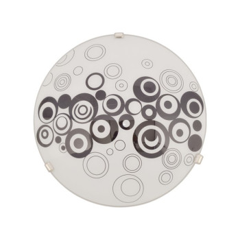 Klausen Raissa D400 fehér-fekete mennyezeti lámpa (KL8060) E27 2 izzós IP20