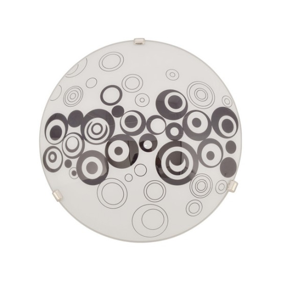 Klausen Raissa D400 fehér-fekete mennyezeti lámpa (KL8060) E27 2 izzós IP20