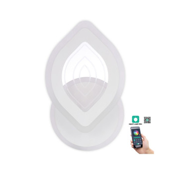 Klausen Rhodos AP1 fehér LED fali lámpa (KL151067) LED 1 izzós IP20