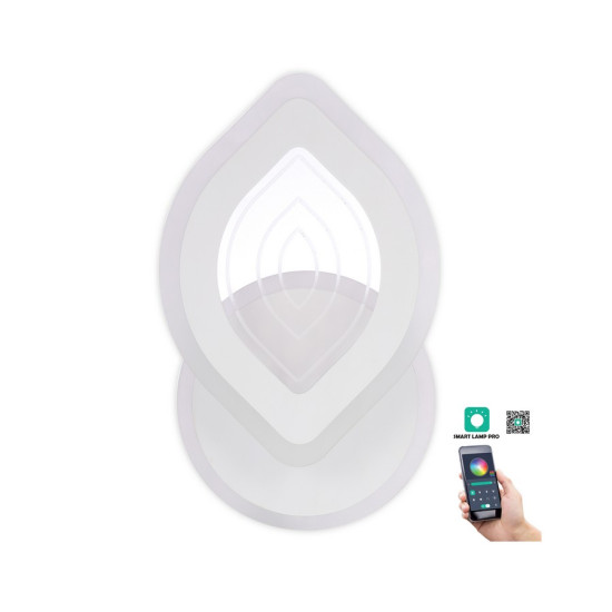 Klausen Rhodos AP1 fehér LED fali lámpa (KL151067) LED 1 izzós IP20