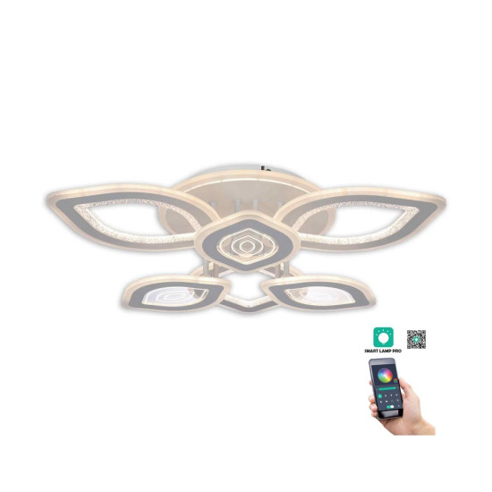 Klausen Rhodos PL3+3 fehér LED mennyezeti lámpa (KL151070) LED 1 izzós IP20