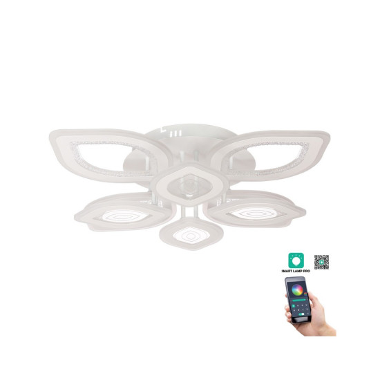 Klausen Rhodos PL8 fehér LED mennyezeti lámpa (KL151054) LED 1 izzós IP20